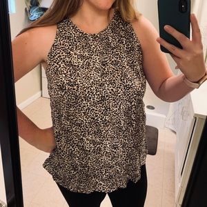 Leopard flowy tank